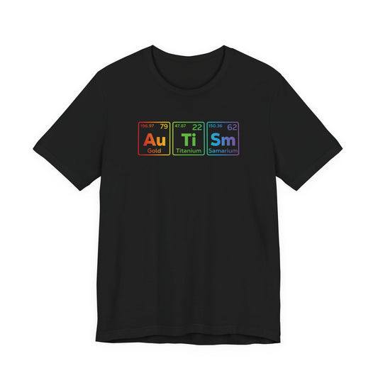 T-Shirt Au Ti Sm AUTISM | Subtle Periodic Autism Awareness T‑Shirt