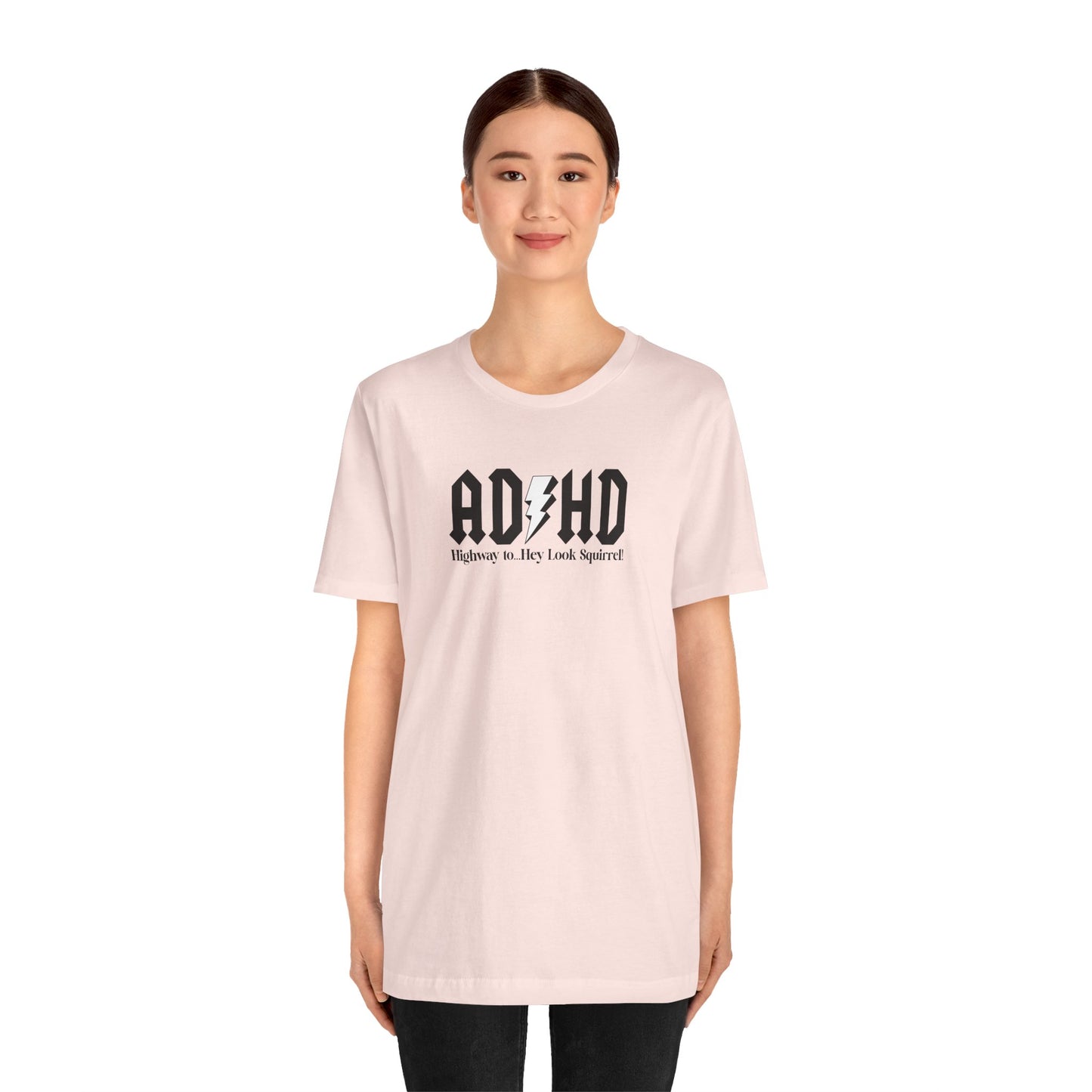 T-Shirt Highway to ADHD Funny T-Shirt – Gothic Pop Culture Graphic Tee