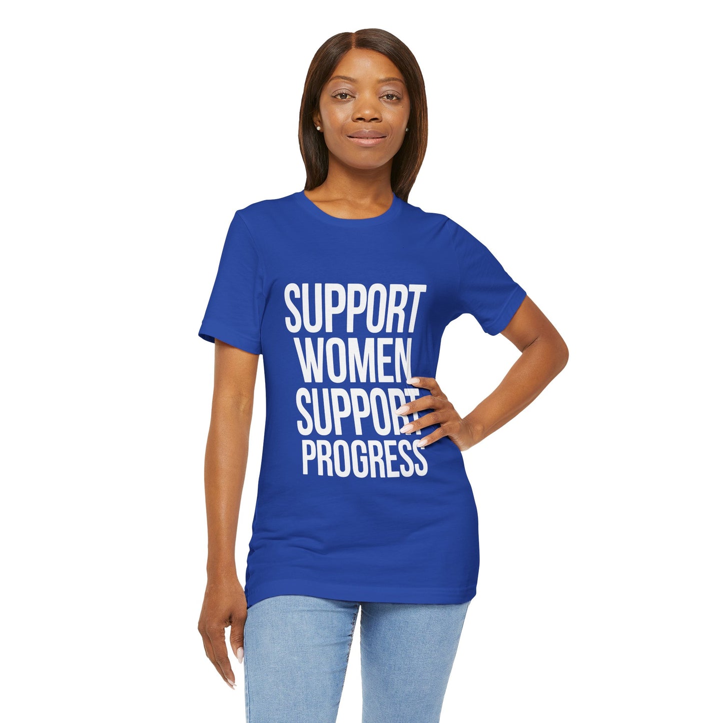 Support Women, Support Progress – Women’s Empowerment Graphic