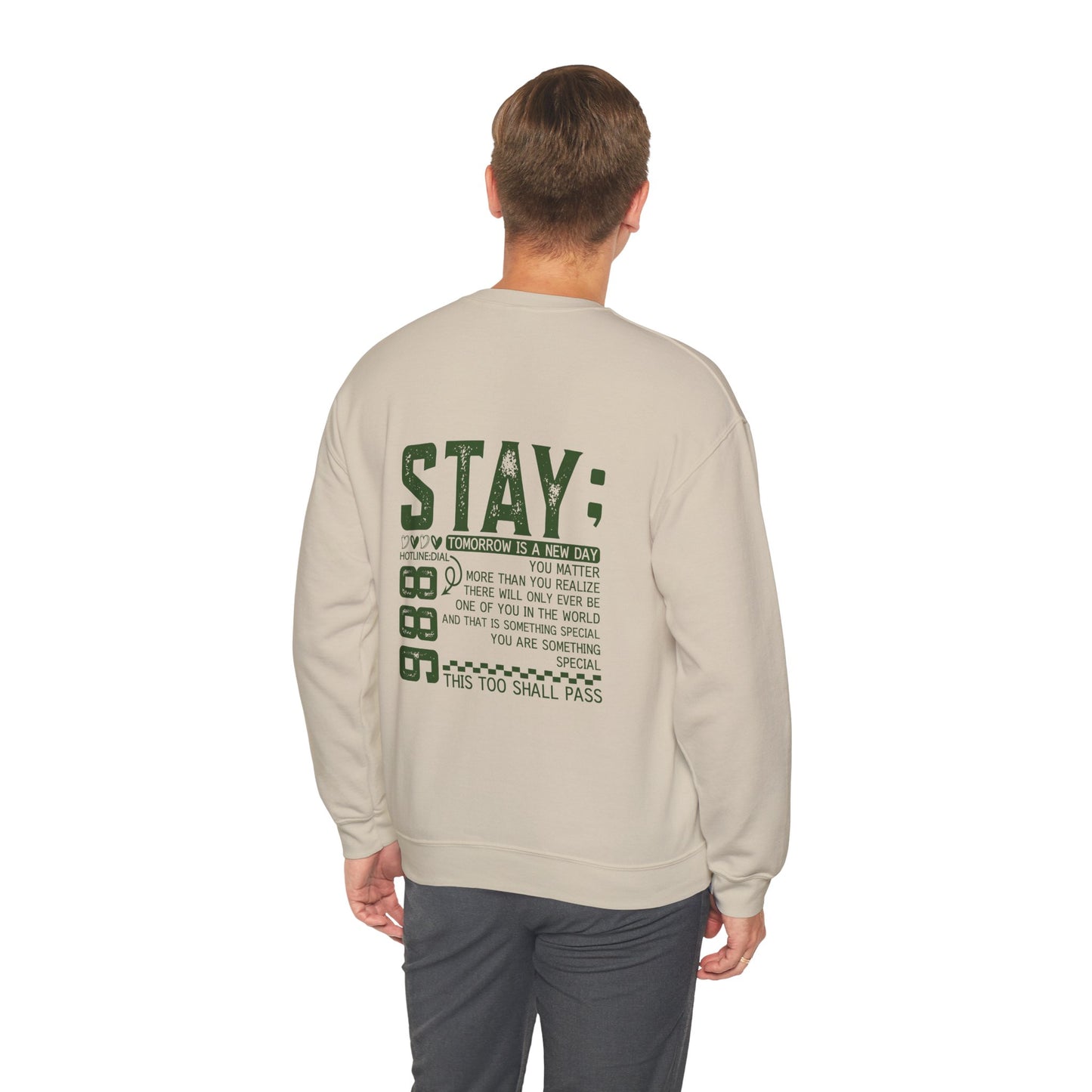 Stay, You Matter – Mental Health Sweatshirts for Men & Women