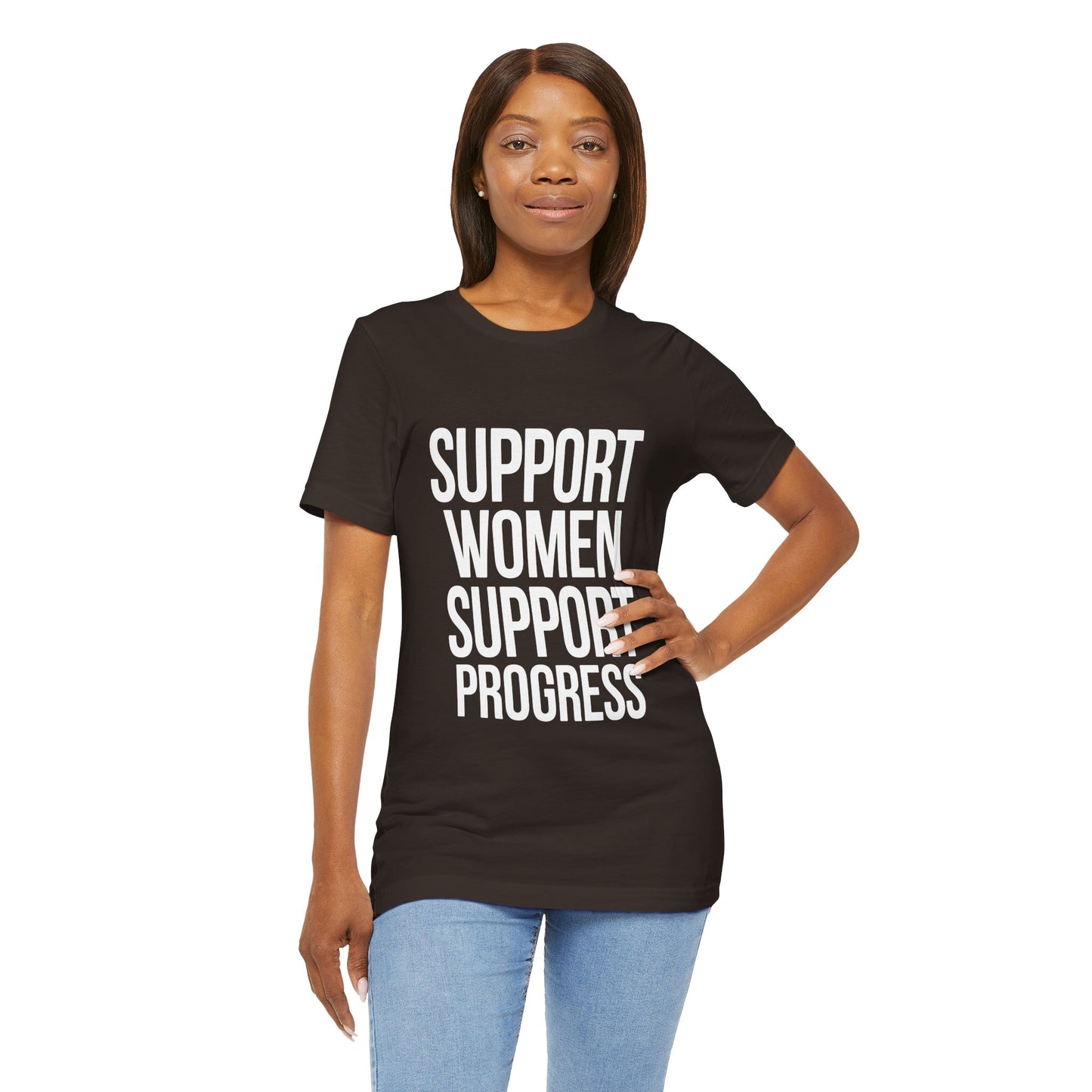 Support Women, Support Progress – Women’s Empowerment Graphic