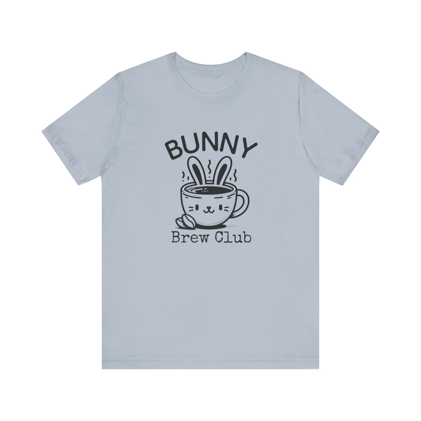 Light Blue Coffee Easter Shirt – Bunny Brew Club Funny Easter Tee for Women