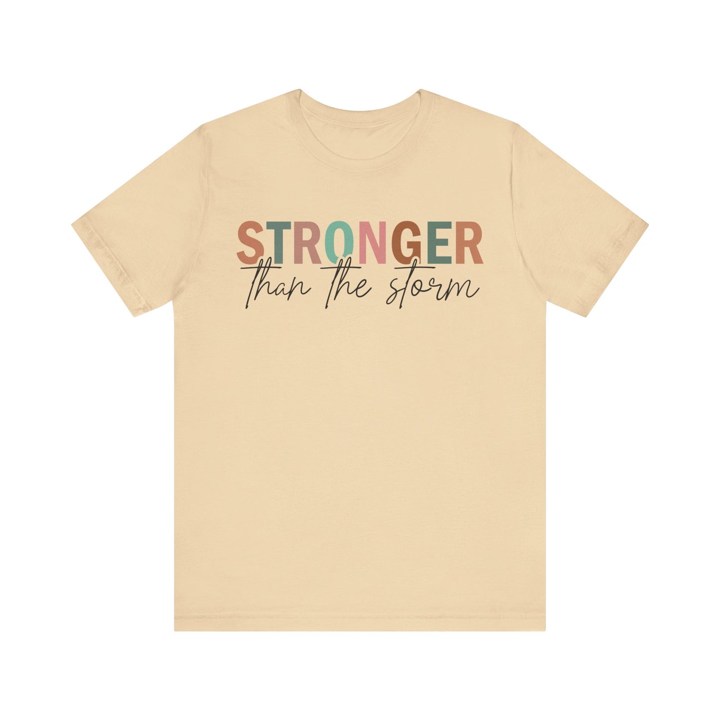 Soft Cream Find Your Strength Tee – Stronger Than the Storm Shirt