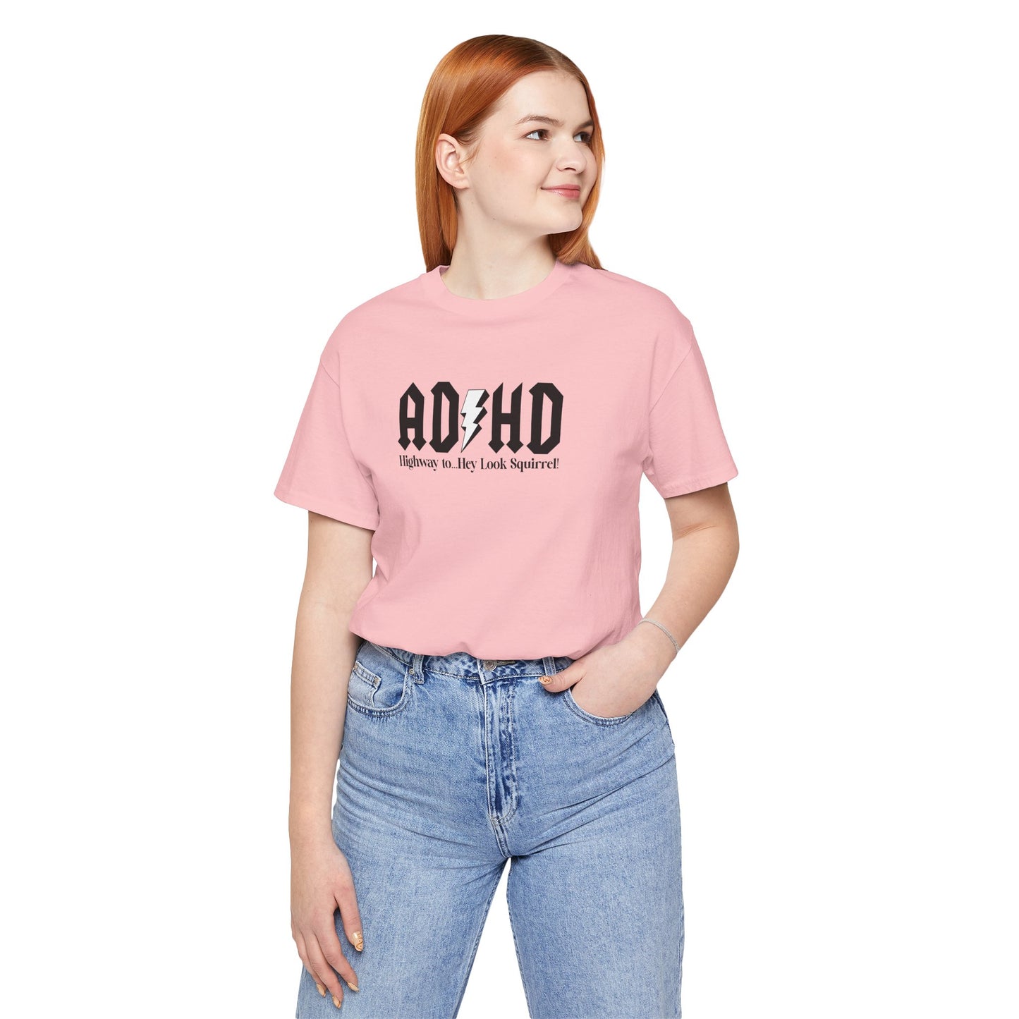 T-Shirt Highway to ADHD Funny T-Shirt – Gothic Pop Culture Graphic Tee