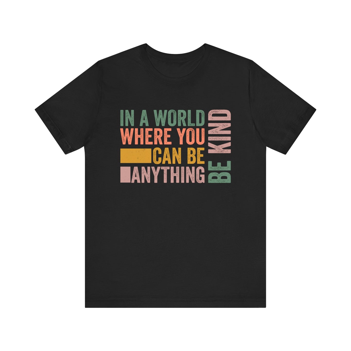 Black Positive Affirmation Shirt – Be Kind Inspirational Tee