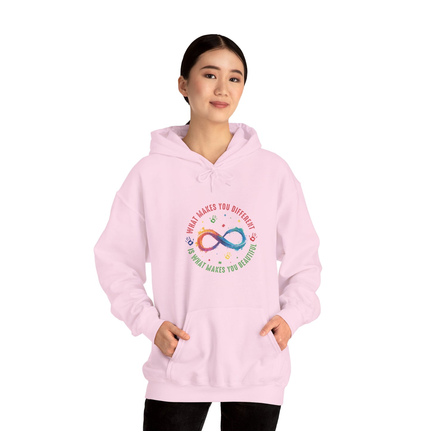 WHAT MAKES YOU DIFFERENT Hoodie – Colorful Neurodiversity Sweatshirt