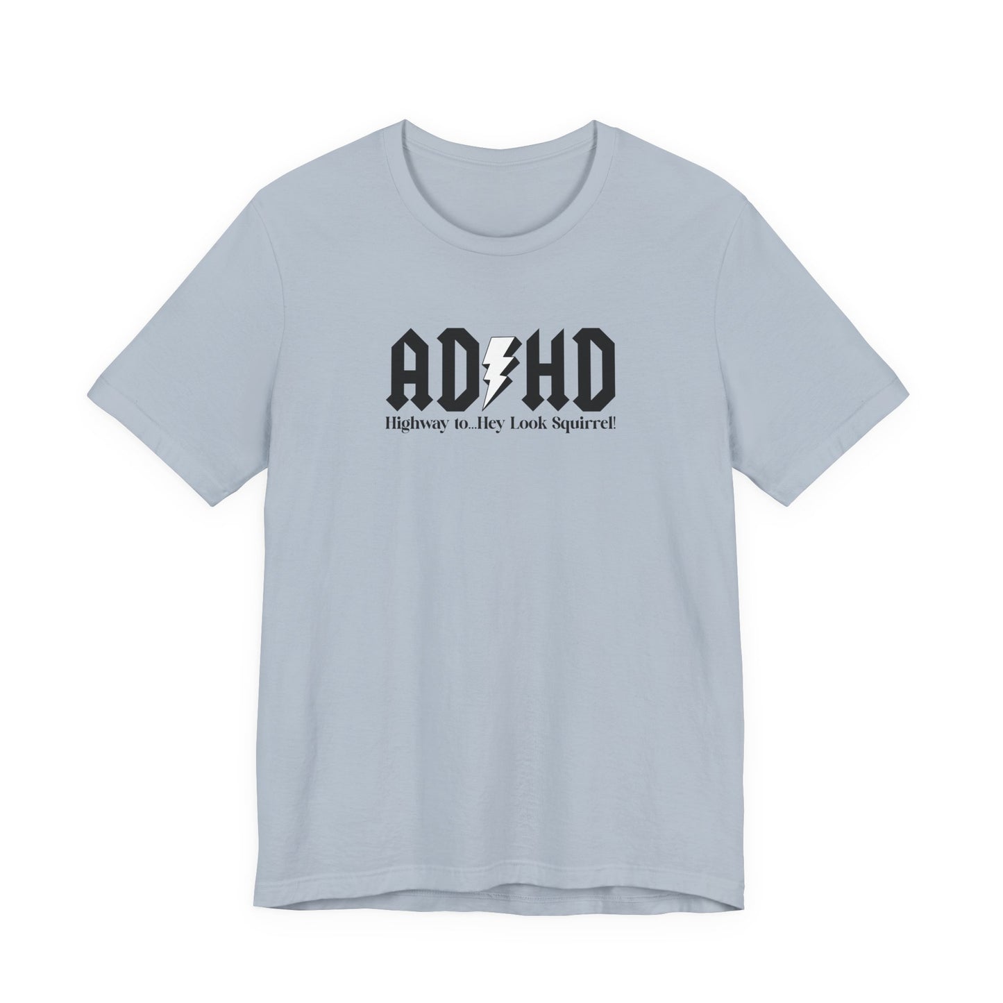 T-Shirt Highway to ADHD Funny T-Shirt – Gothic Pop Culture Graphic Tee