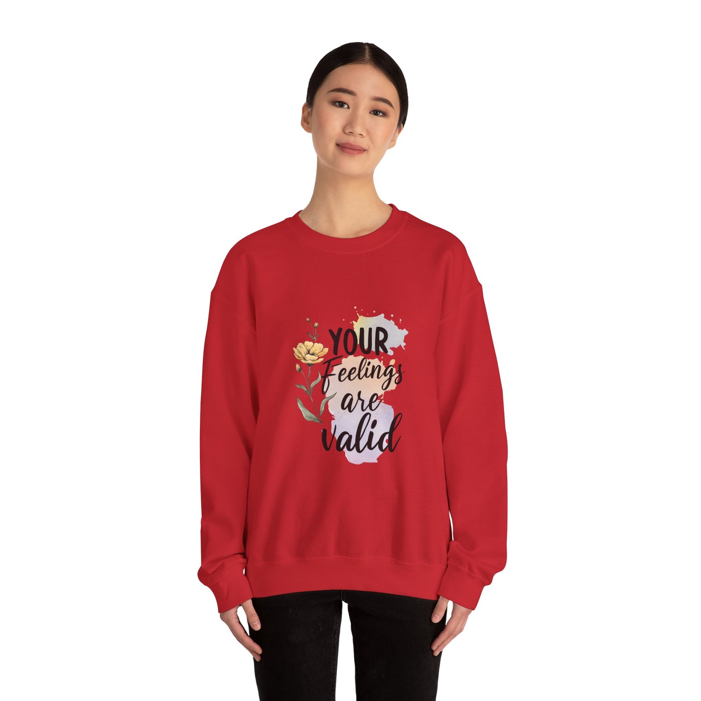 Your Feelings Are Valid – Mental Health Sweatshirt for Women