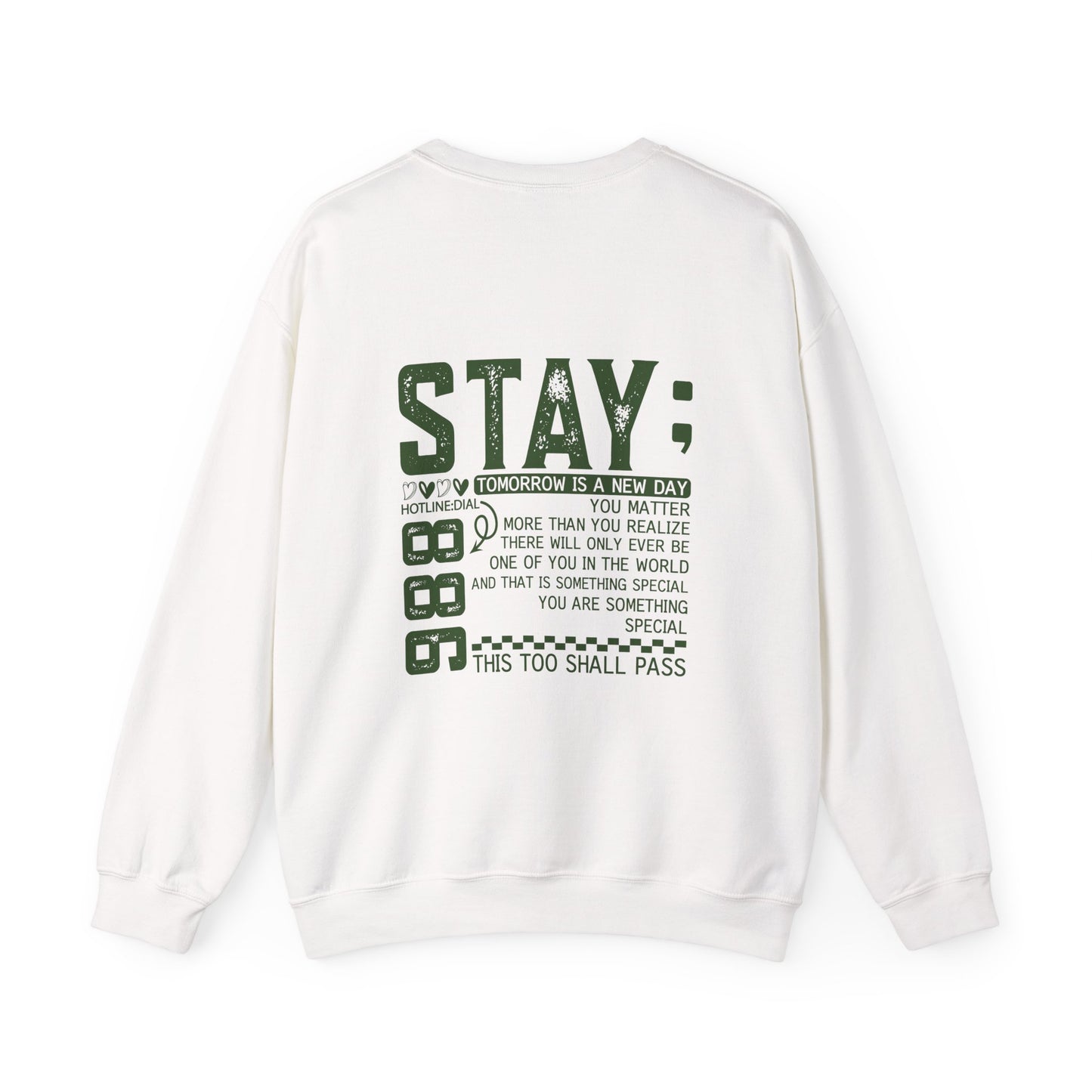 Stay, You Matter – Mental Health Sweatshirts for Men & Women