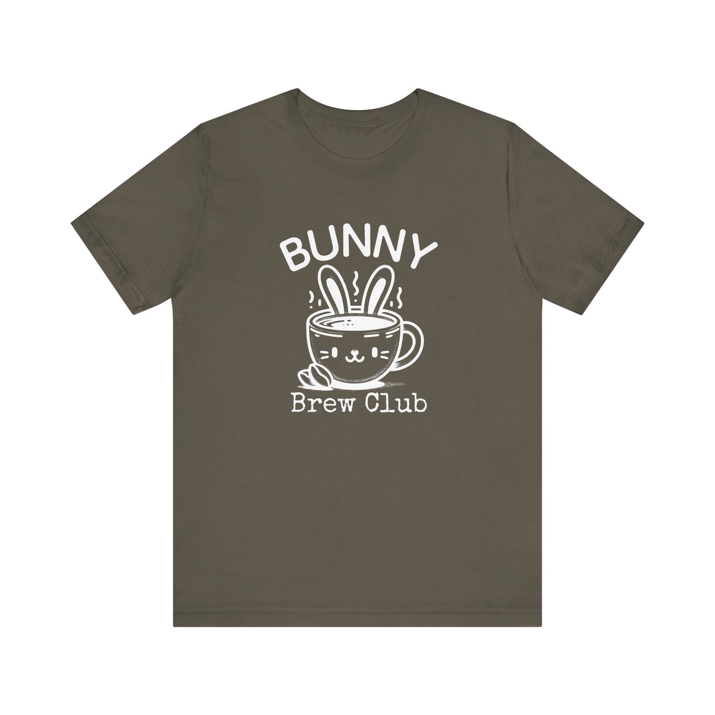 Army Coffee Easter Shirt – Bunny Brew Club Funny Easter Tee for Women