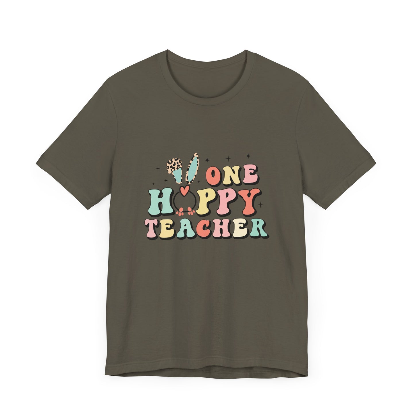 Teacher Easter Shirt – One Hoppy Teacher Bunny Tee