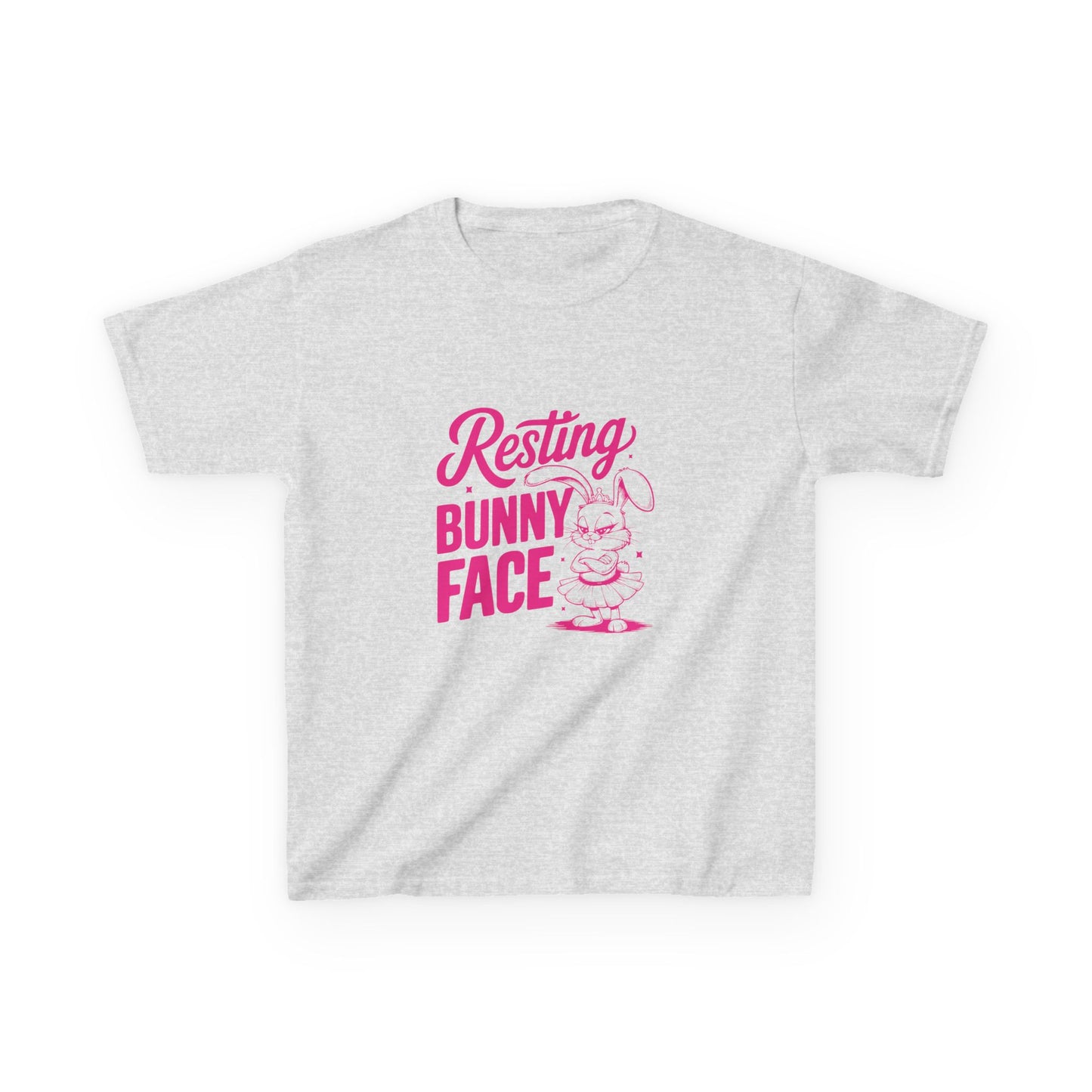 Ash Resting Bunny Face Kids Easter Shirt | Funny Easter Tee for Kids
