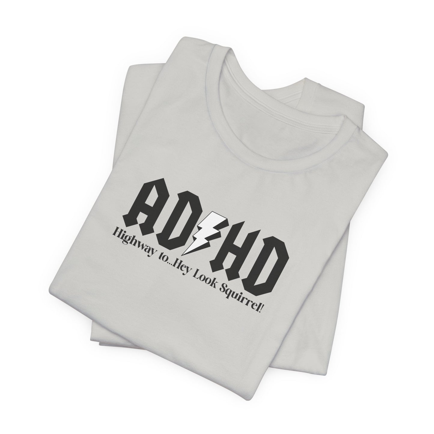 T-Shirt Highway to ADHD Funny T-Shirt – Gothic Pop Culture Graphic Tee
