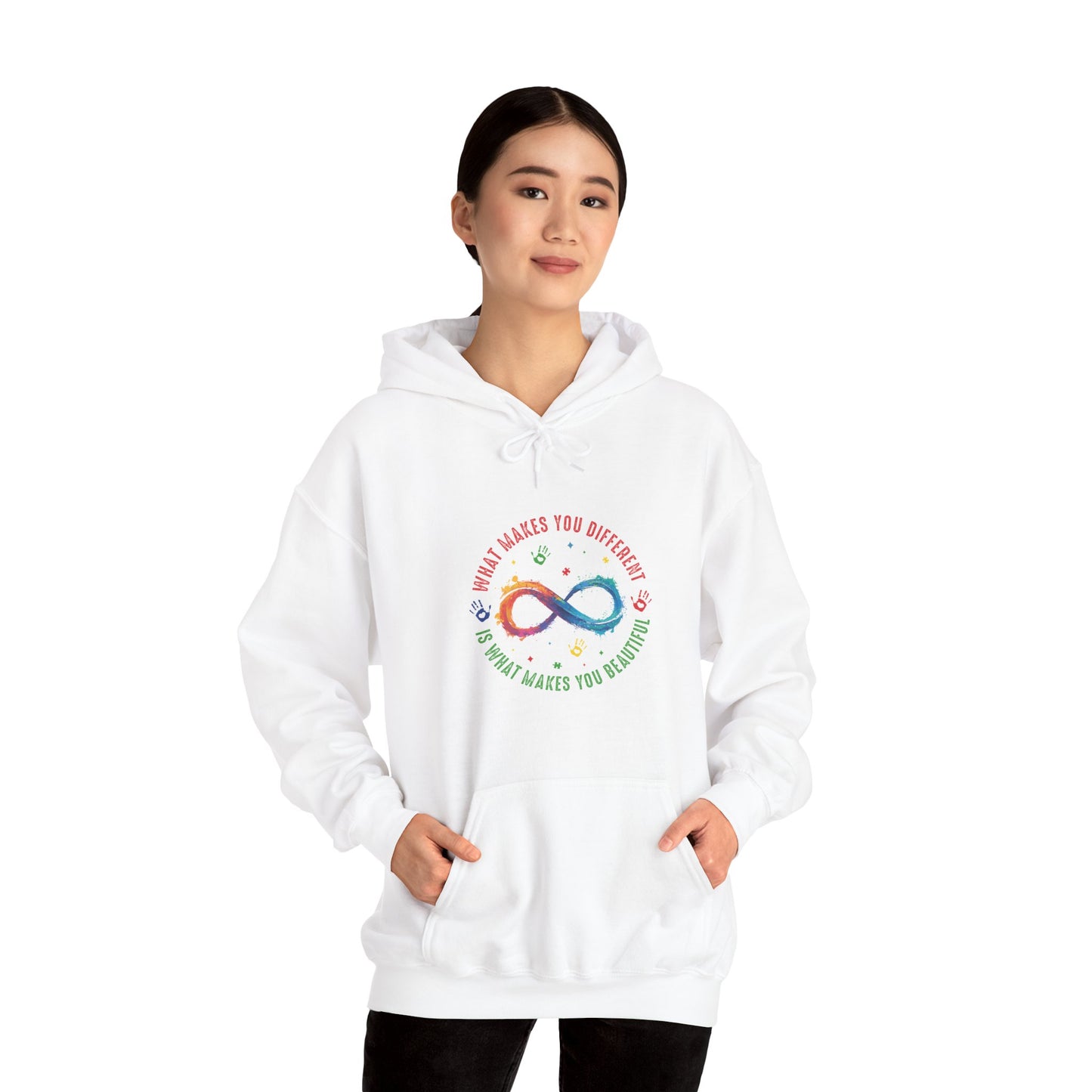 WHAT MAKES YOU DIFFERENT Hoodie – Colorful Neurodiversity Sweatshirt