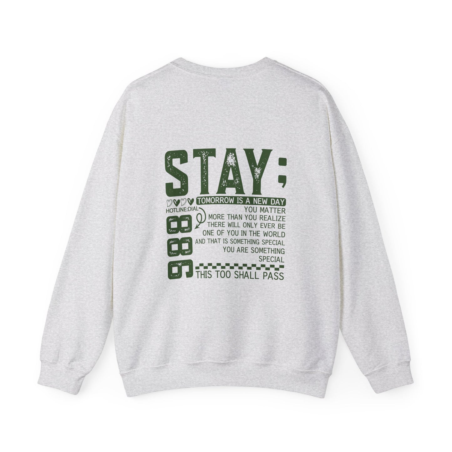 Stay, You Matter – Mental Health Sweatshirts for Men & Women