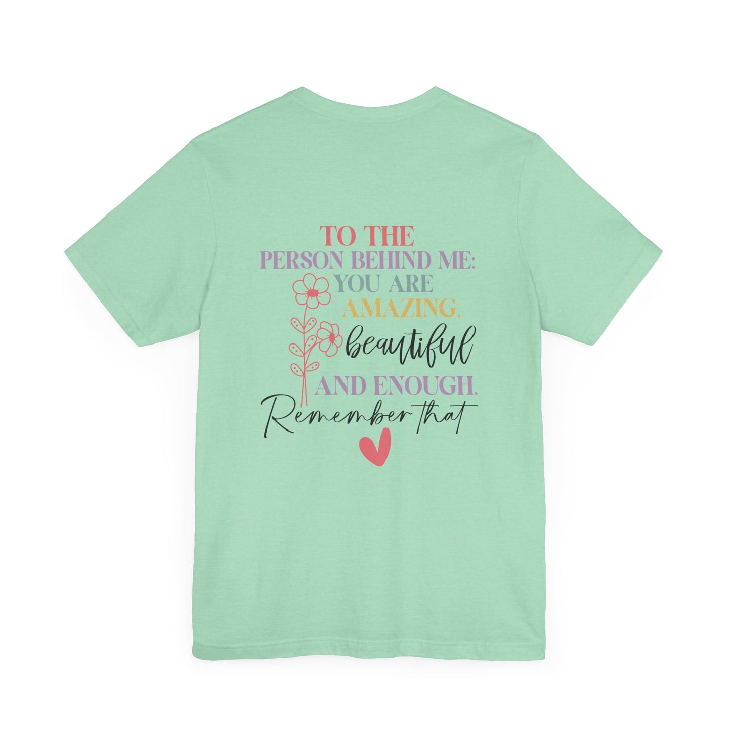 You Matter – Heather Mint You Matter T Shirt with Back Print for Mental Health