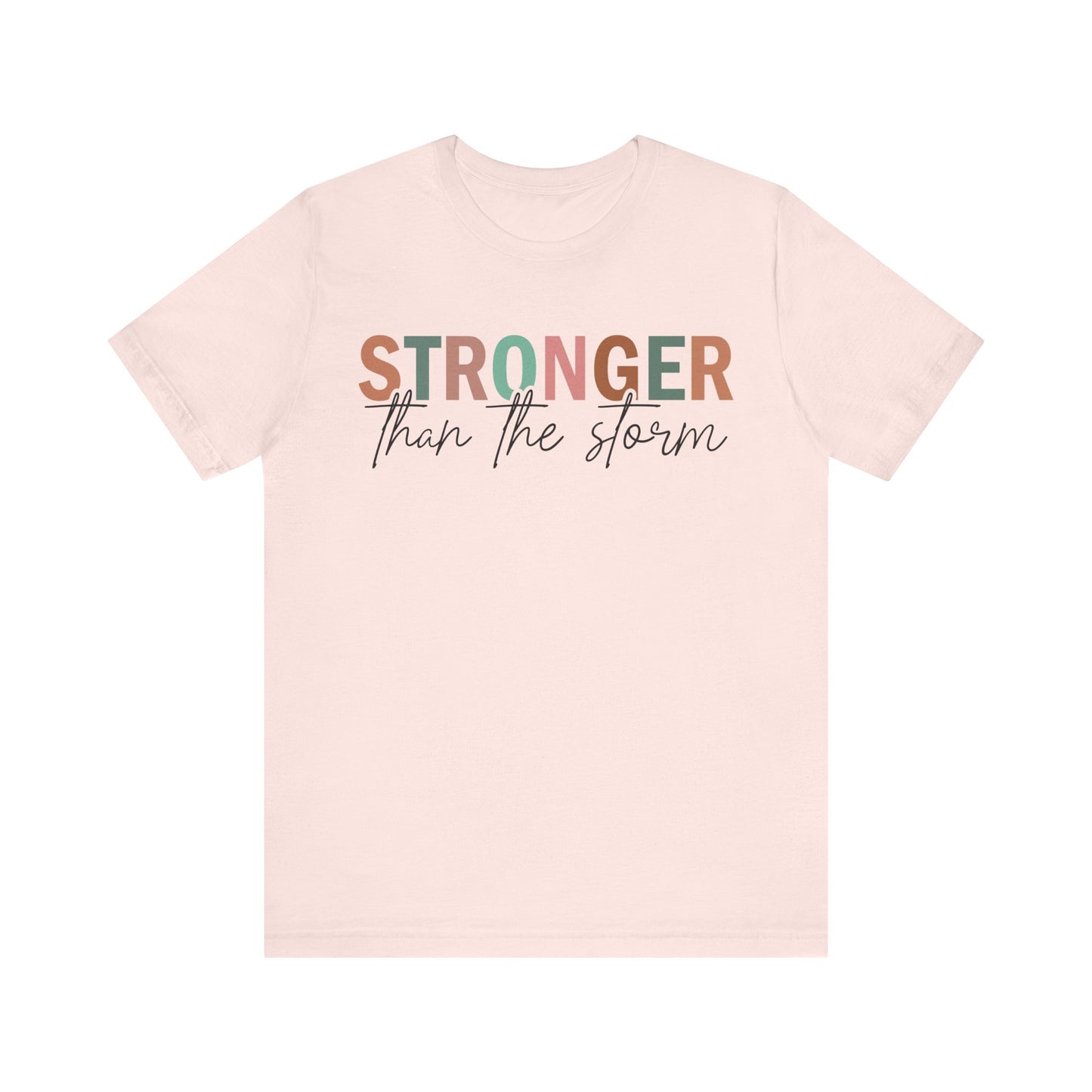 Soft Pink Find Your Strength Tee – Stronger Than the Storm Shirt