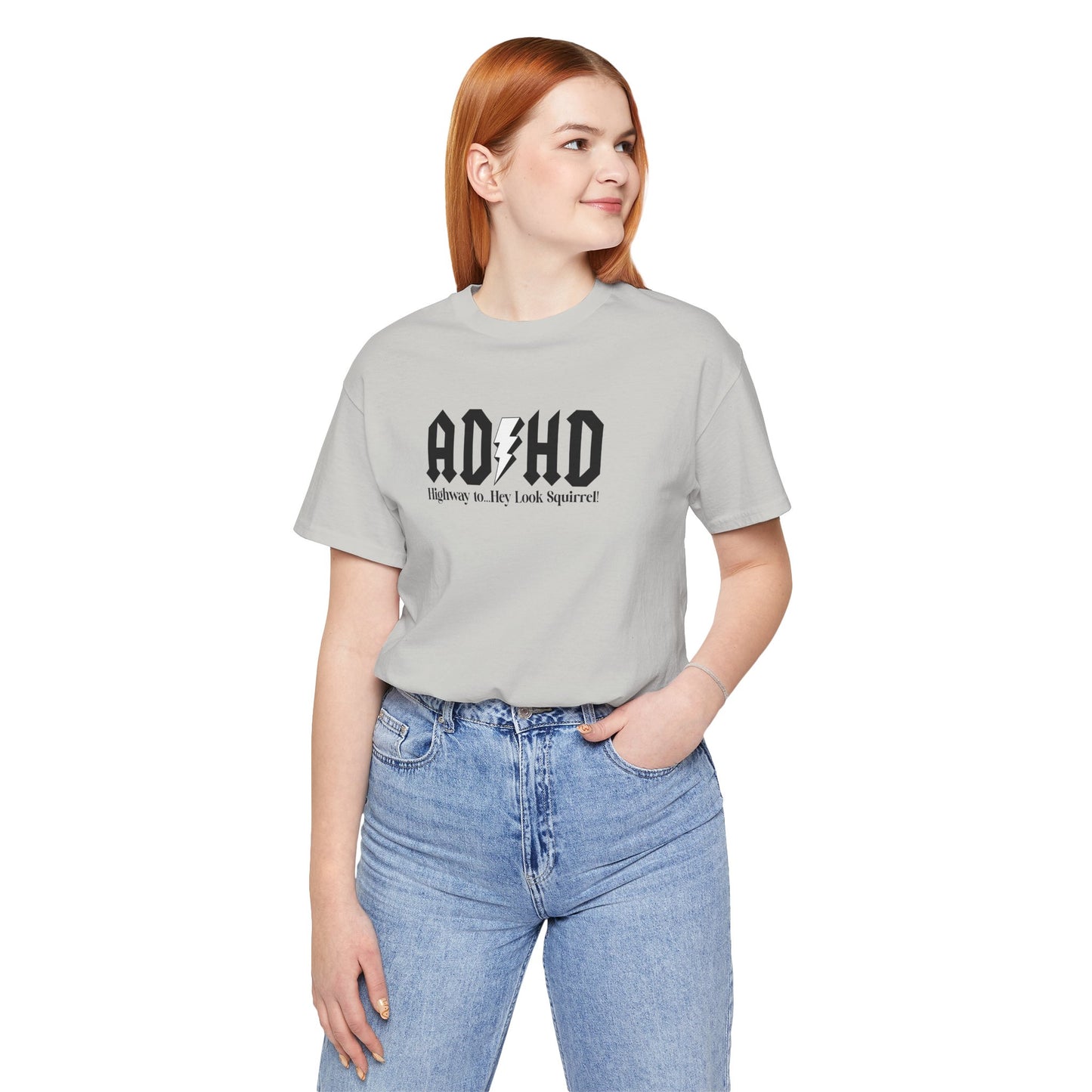 T-Shirt Highway to ADHD Funny T-Shirt – Gothic Pop Culture Graphic Tee