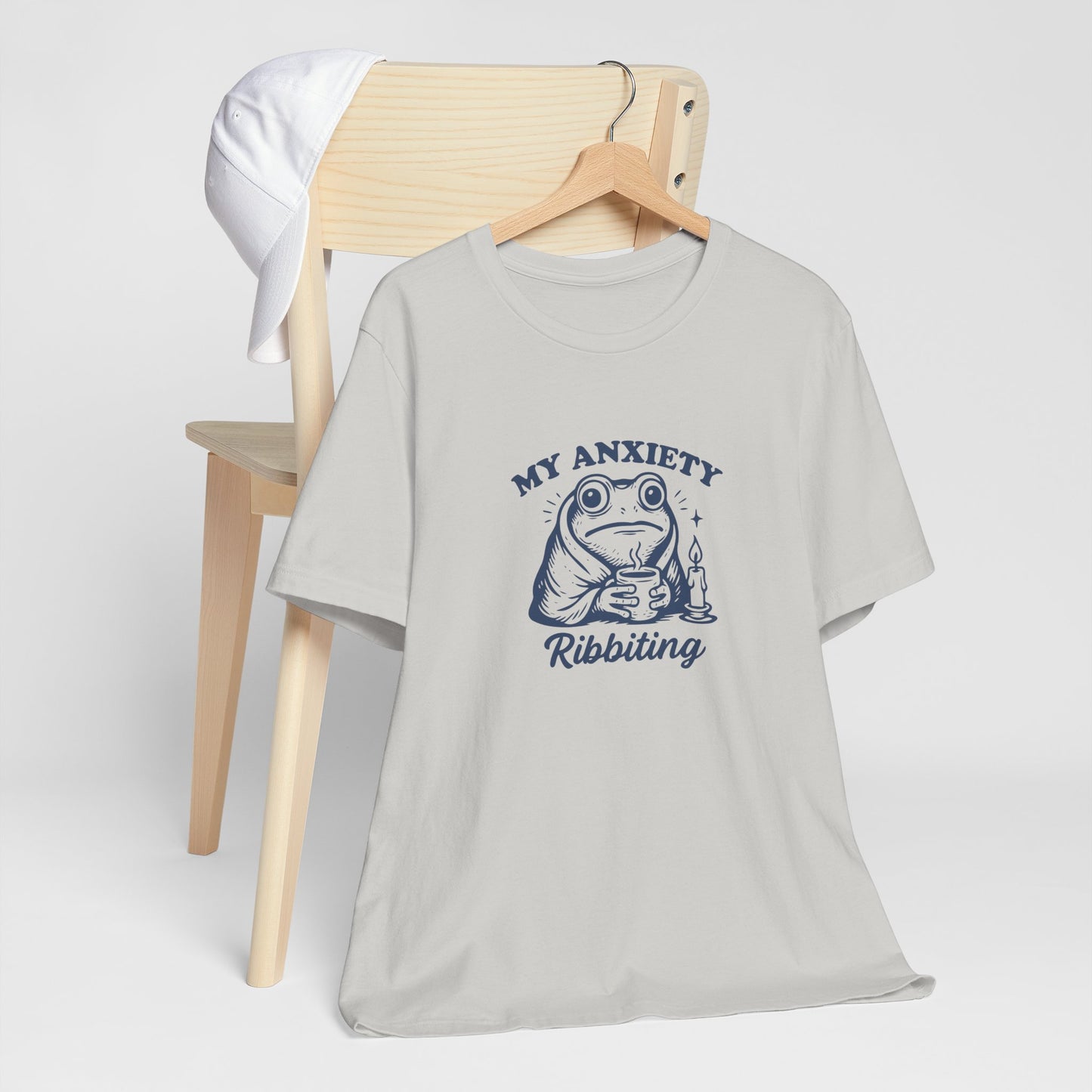 T-Shirt MY ANXIETY Ribbiting Shirt – Funny Anxiety Shirt with Frog Graphic