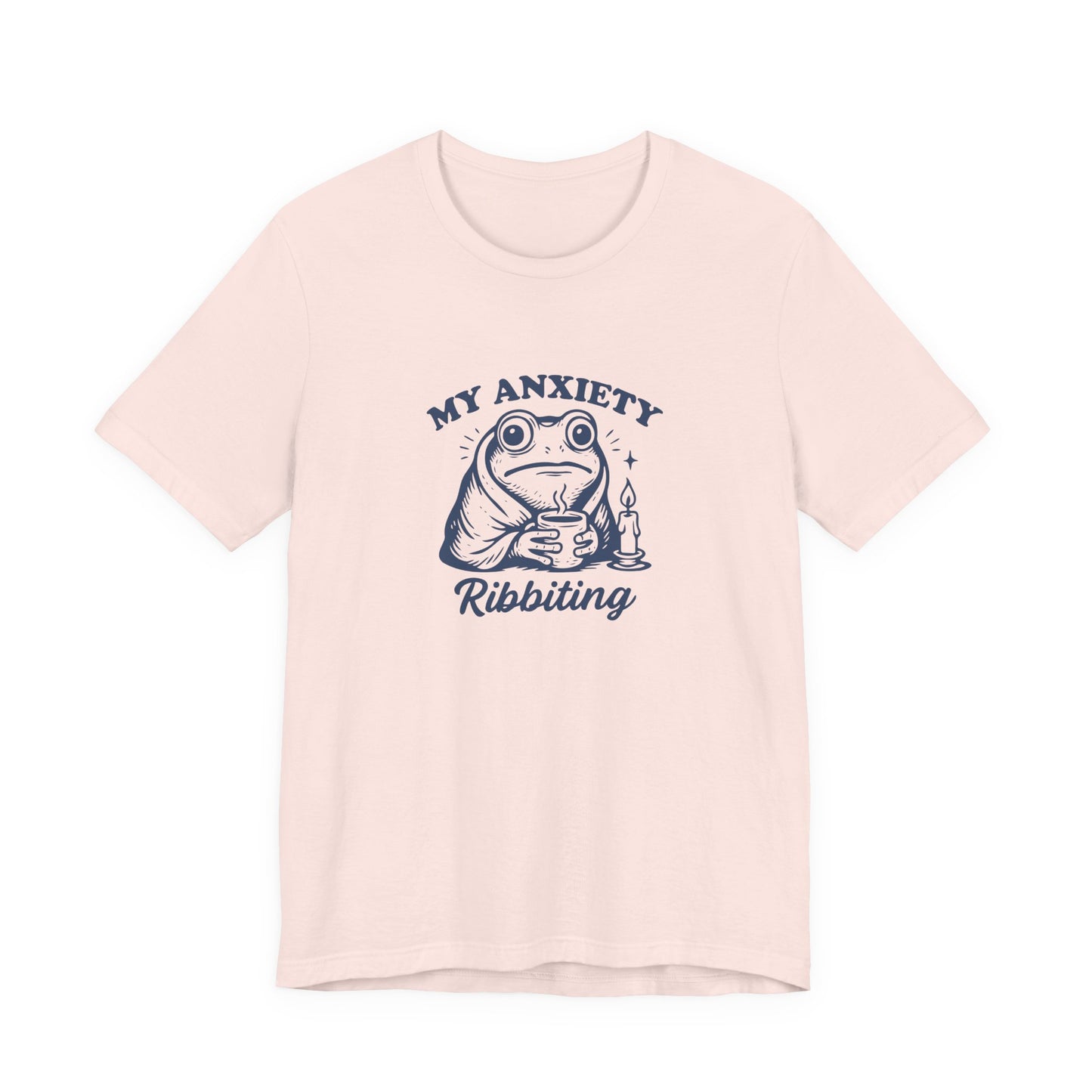 T-Shirt MY ANXIETY Ribbiting Shirt – Funny Anxiety Shirt with Frog Graphic