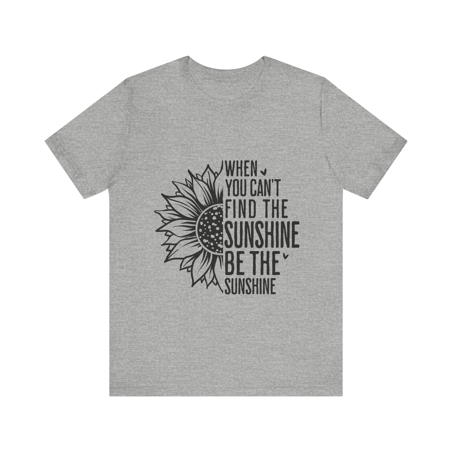 Athletic Heather Motivational Shirt – Be the Sunshine Inspirational Tee
