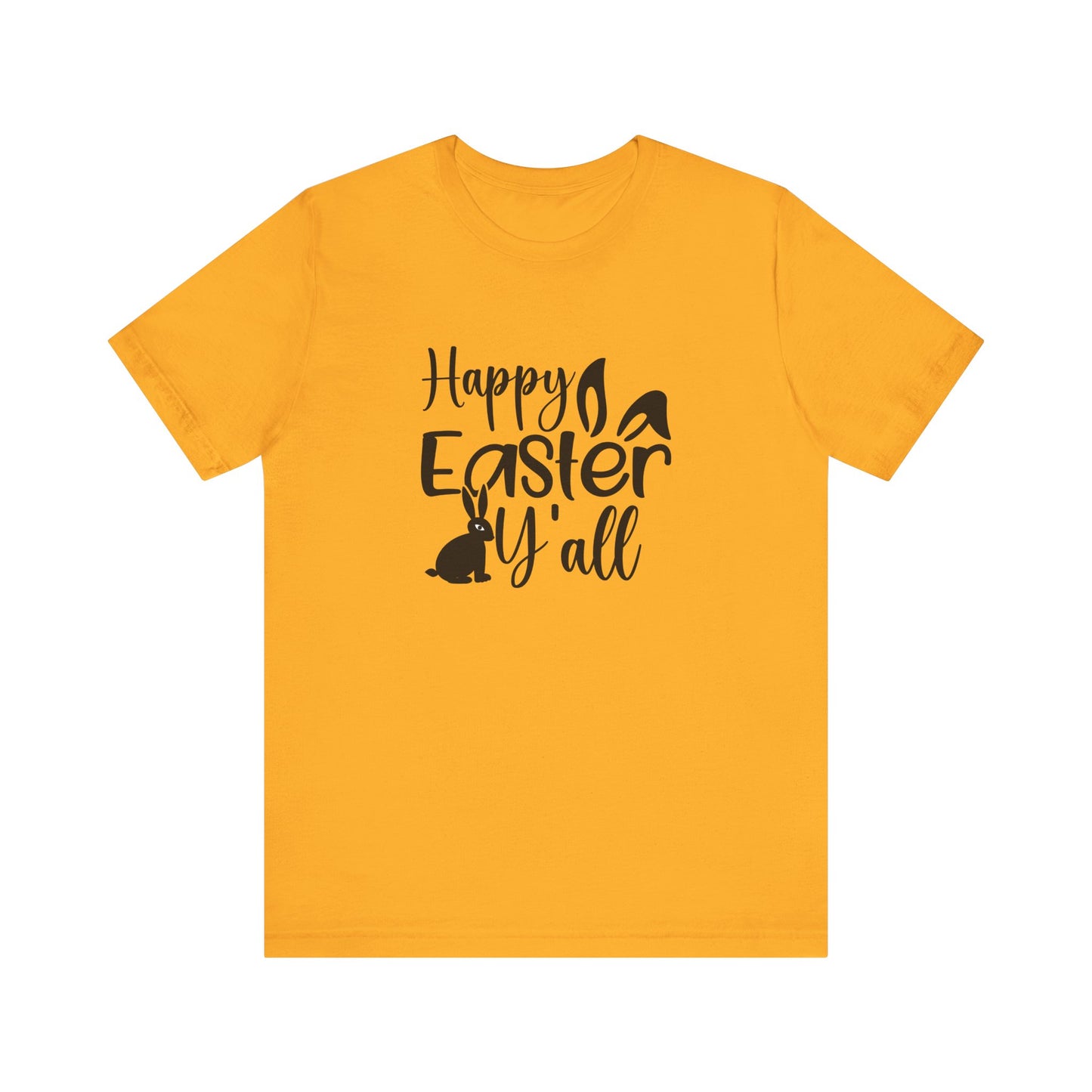 Gold Southern Easter Shirt – Hoppy Easter, Y’all! Tee