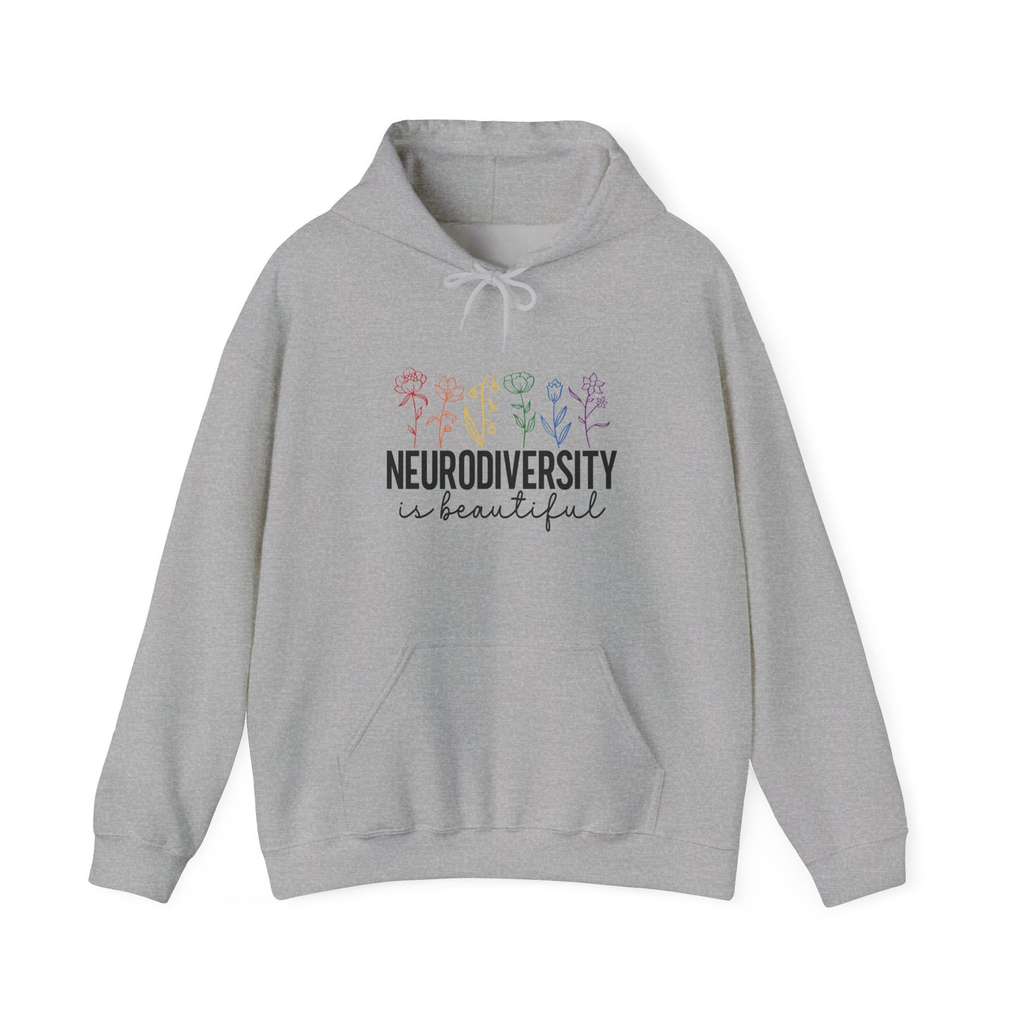 Hoodie NEURODIVERSITY is Beautiful Hoodie – Floral Autism Awareness Hoodie