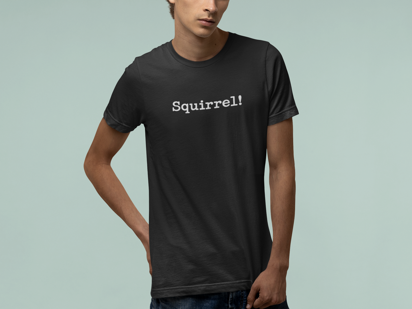 T-Shirt Squirrel! Shirt – Funny Distressed Typewriter Graphic Tee