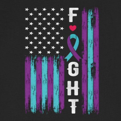 T-Shirt Fight – American Flag Suicide Awareness Shirt for Men & Women