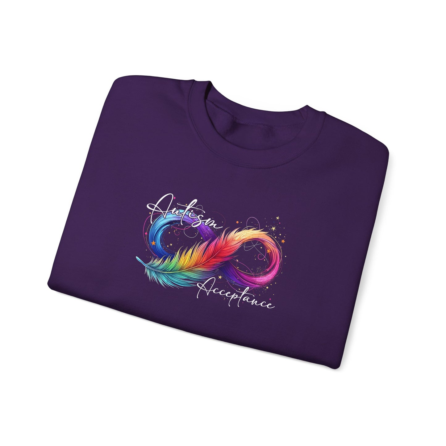 Sweatshirt Autism Acceptance Sweatshirt with Neurodiversity Symbol