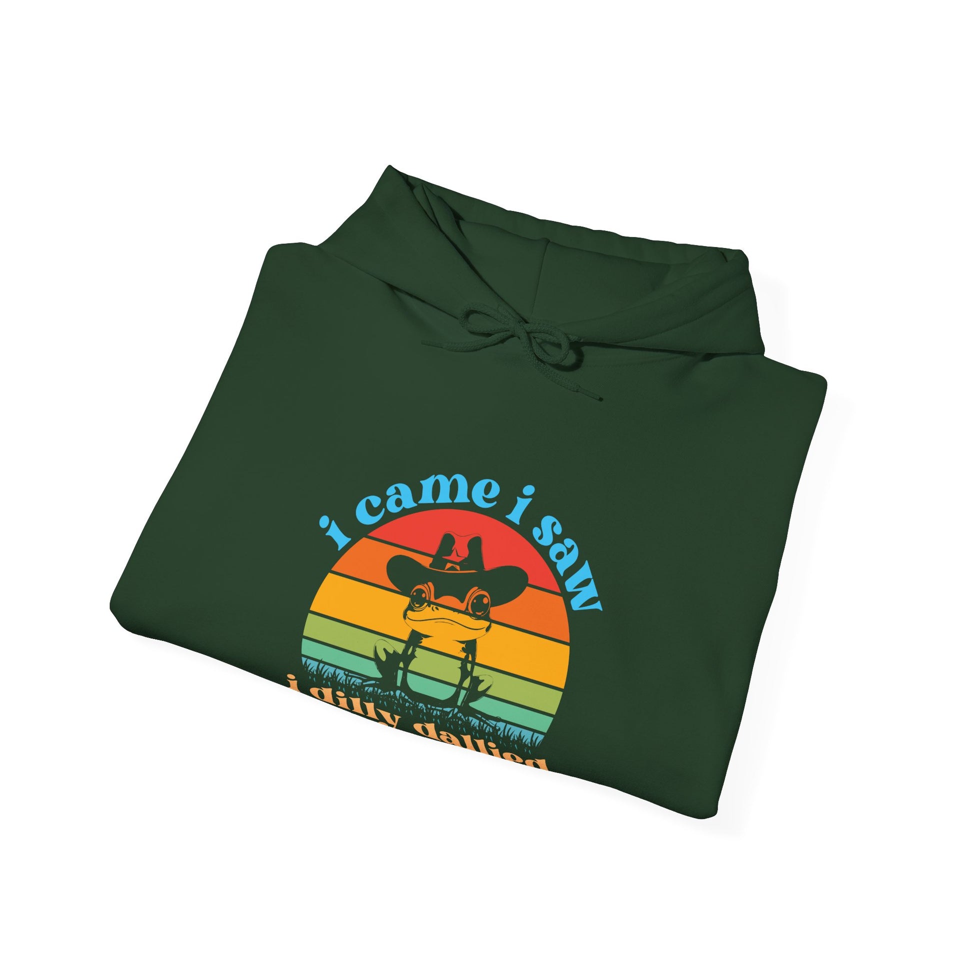 Hoodie i came i saw i dilly dallied Hoodie – Funny ADHD Frog Hoodie