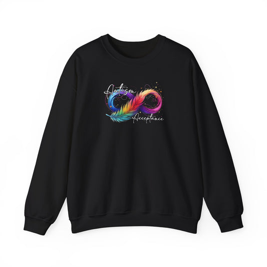 Sweatshirt Autism Acceptance Sweatshirt with Neurodiversity Symbol