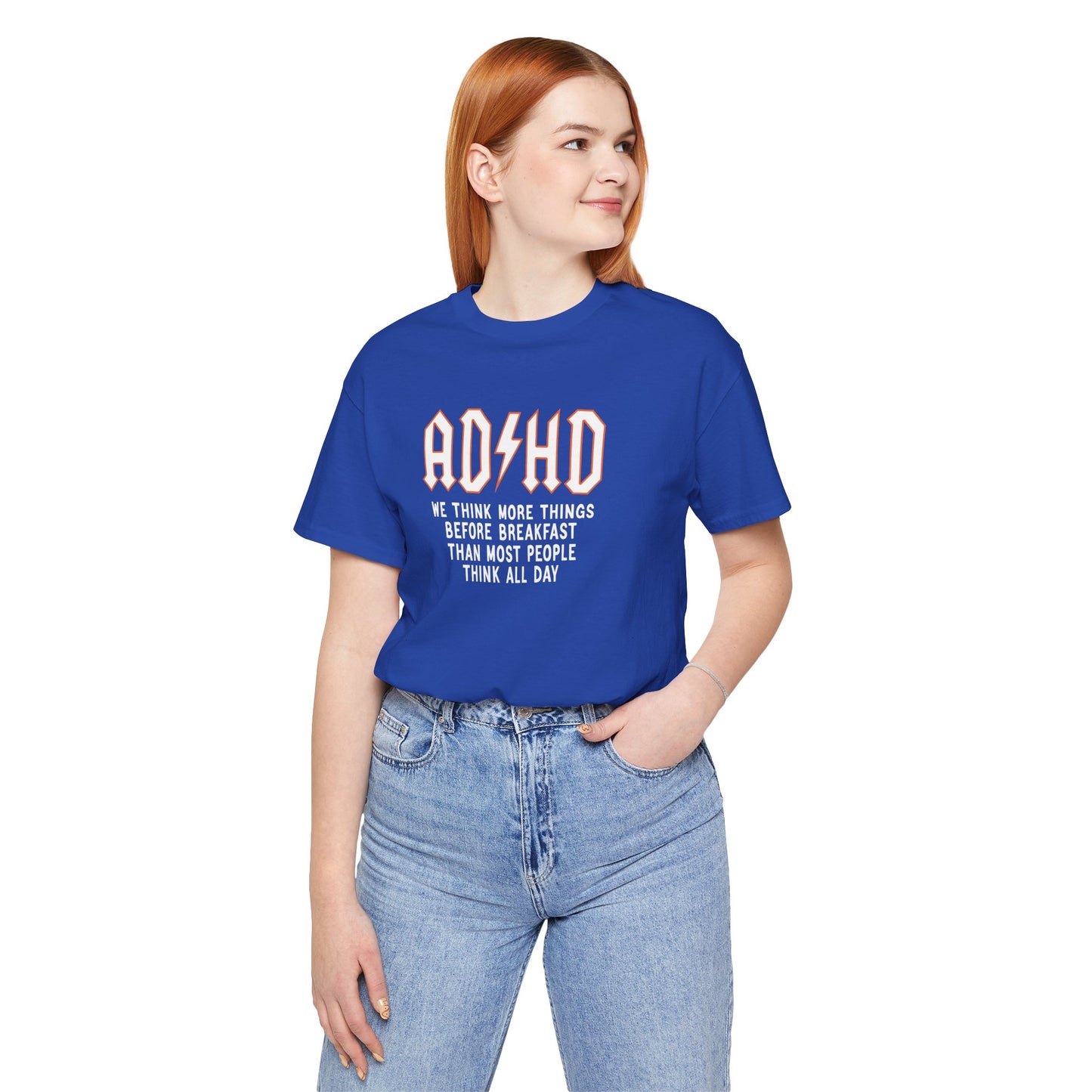 T-Shirt ADHD Lightning Bolt T-Shirt – Bold Funny ADHD Graphic Tee