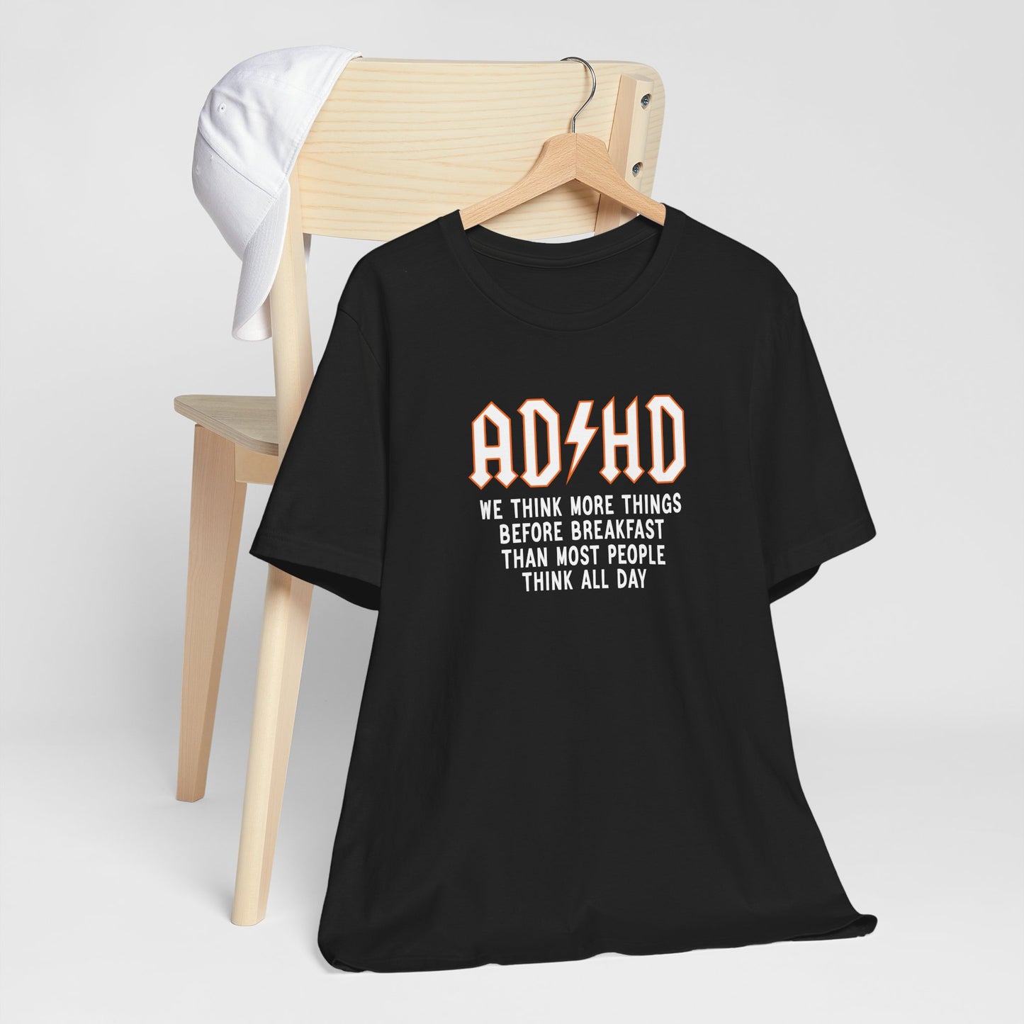 T-Shirt ADHD Lightning Bolt T-Shirt – Bold Funny ADHD Graphic Tee