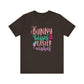 Brown Cute Easter Shirt – Bunny Kisses & Easter Wishes Tee for Women | Family Easter Tee