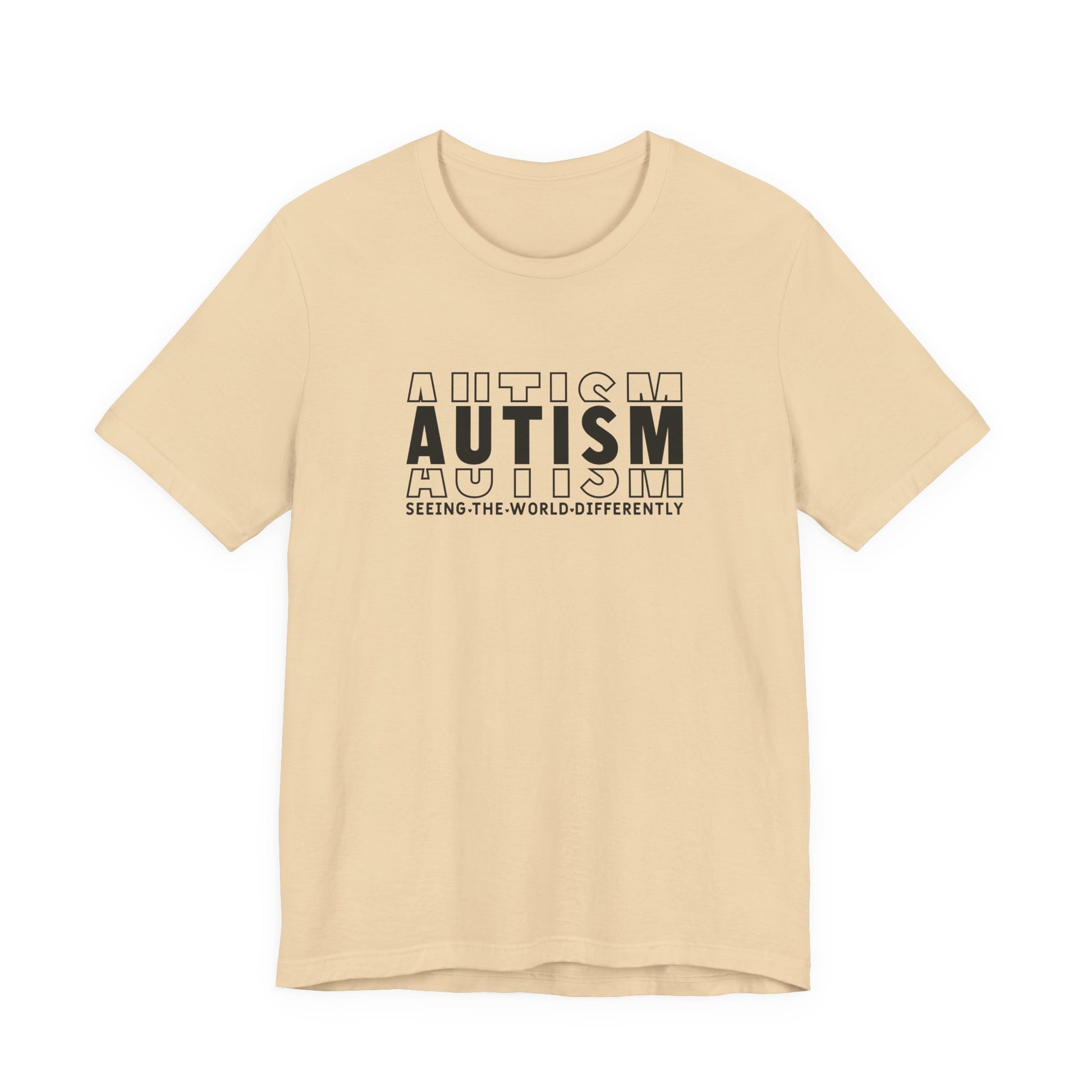 Soft Cream Autism; Seeing the World Differently Autism T-Shirt