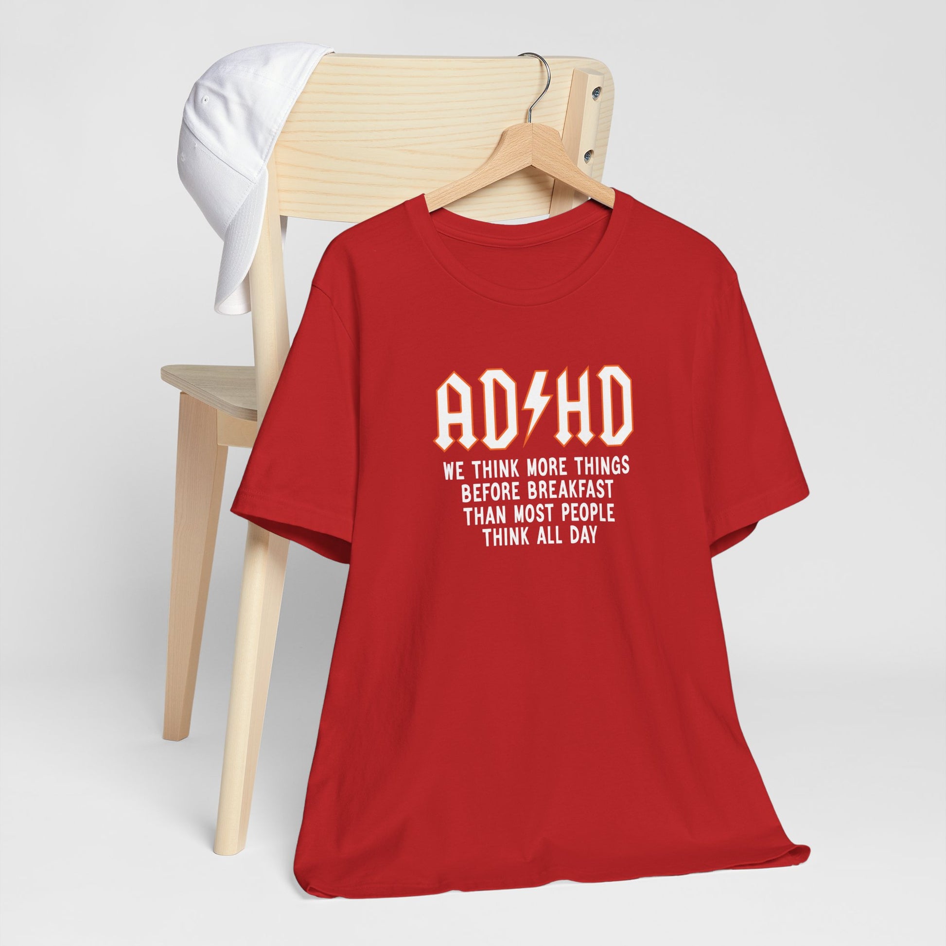 T-Shirt ADHD Lightning Bolt T-Shirt – Bold Funny ADHD Graphic Tee