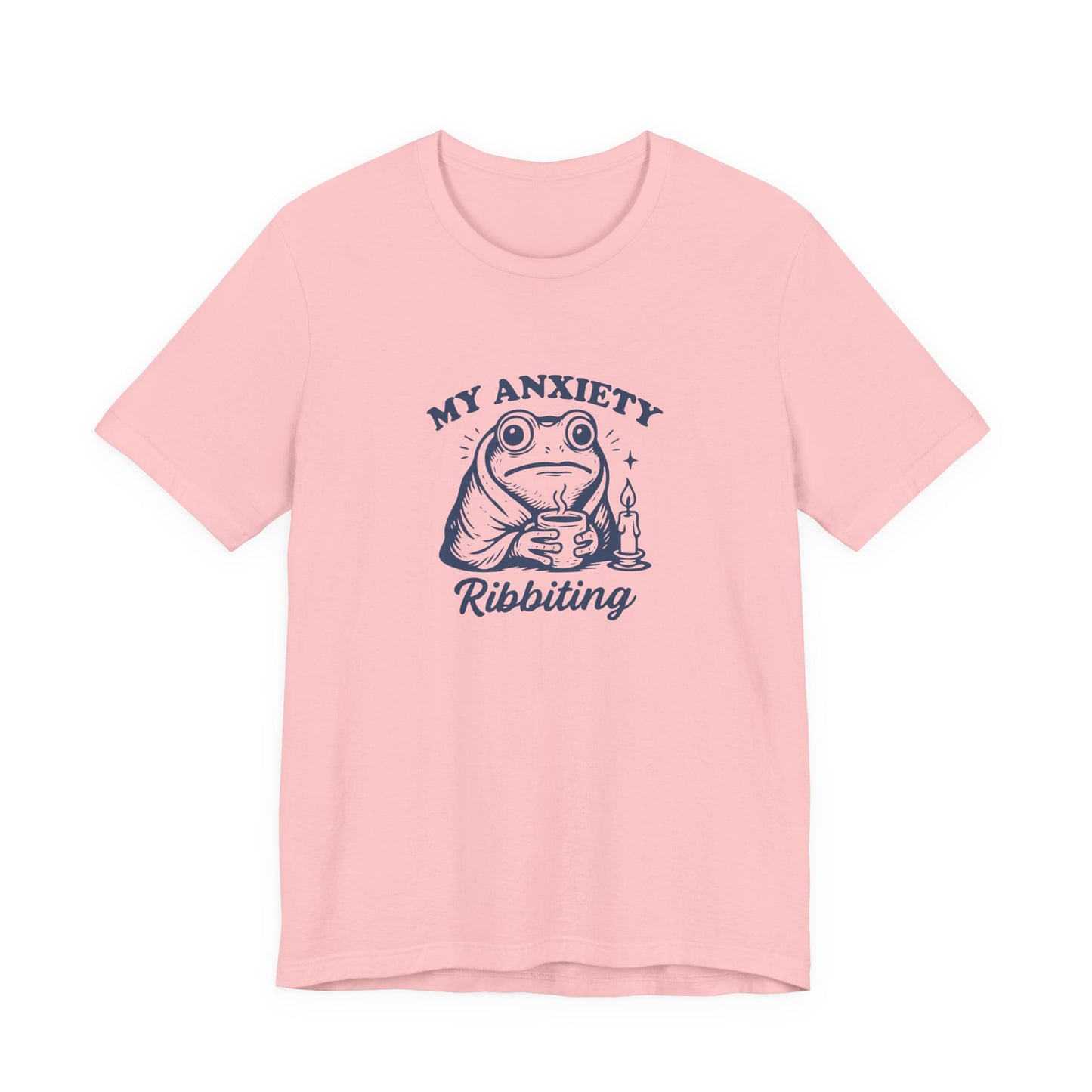 T-Shirt MY ANXIETY Ribbiting Shirt – Funny Anxiety Shirt with Frog Graphic
