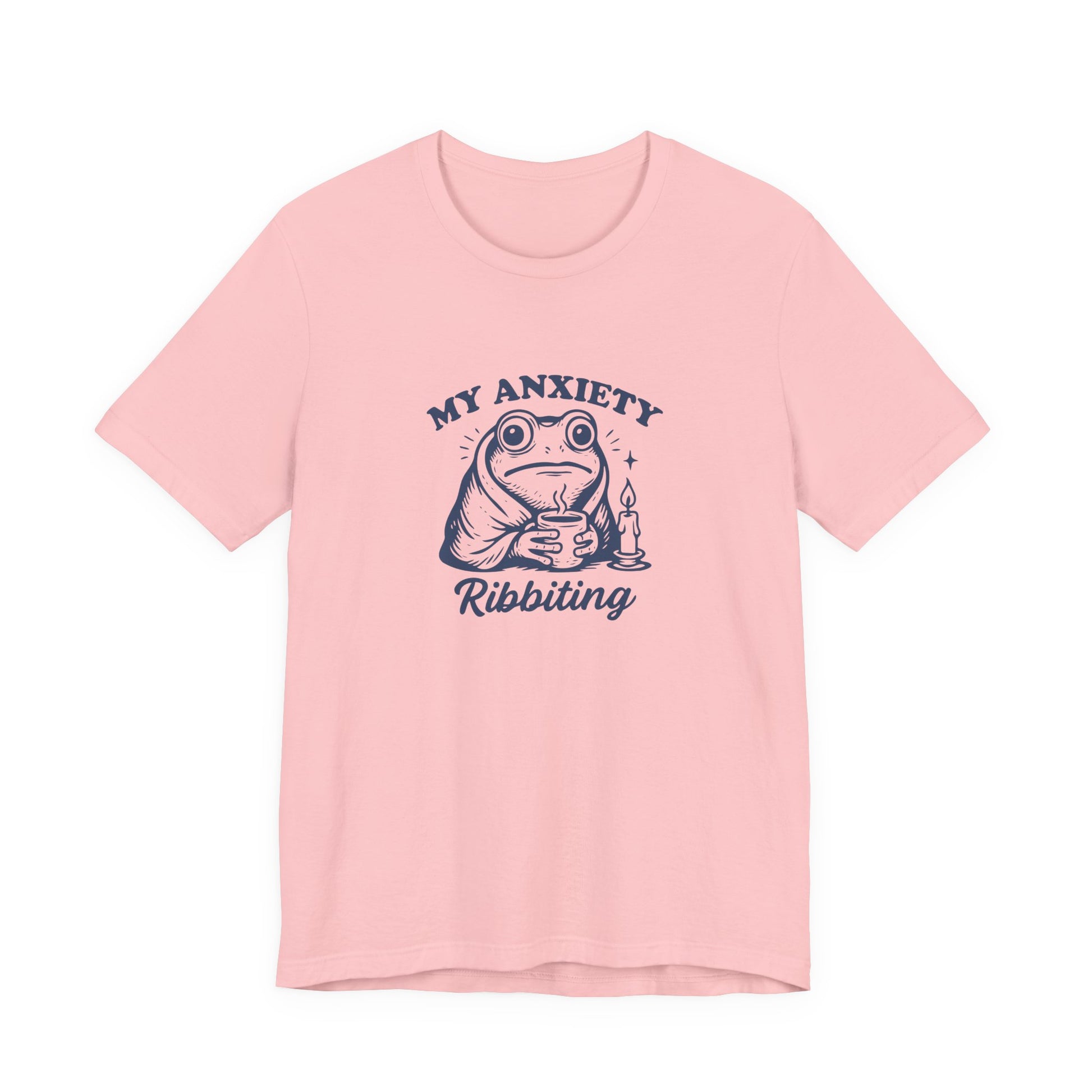 T-Shirt MY ANXIETY Ribbiting Shirt – Funny Anxiety Shirt with Frog Graphic