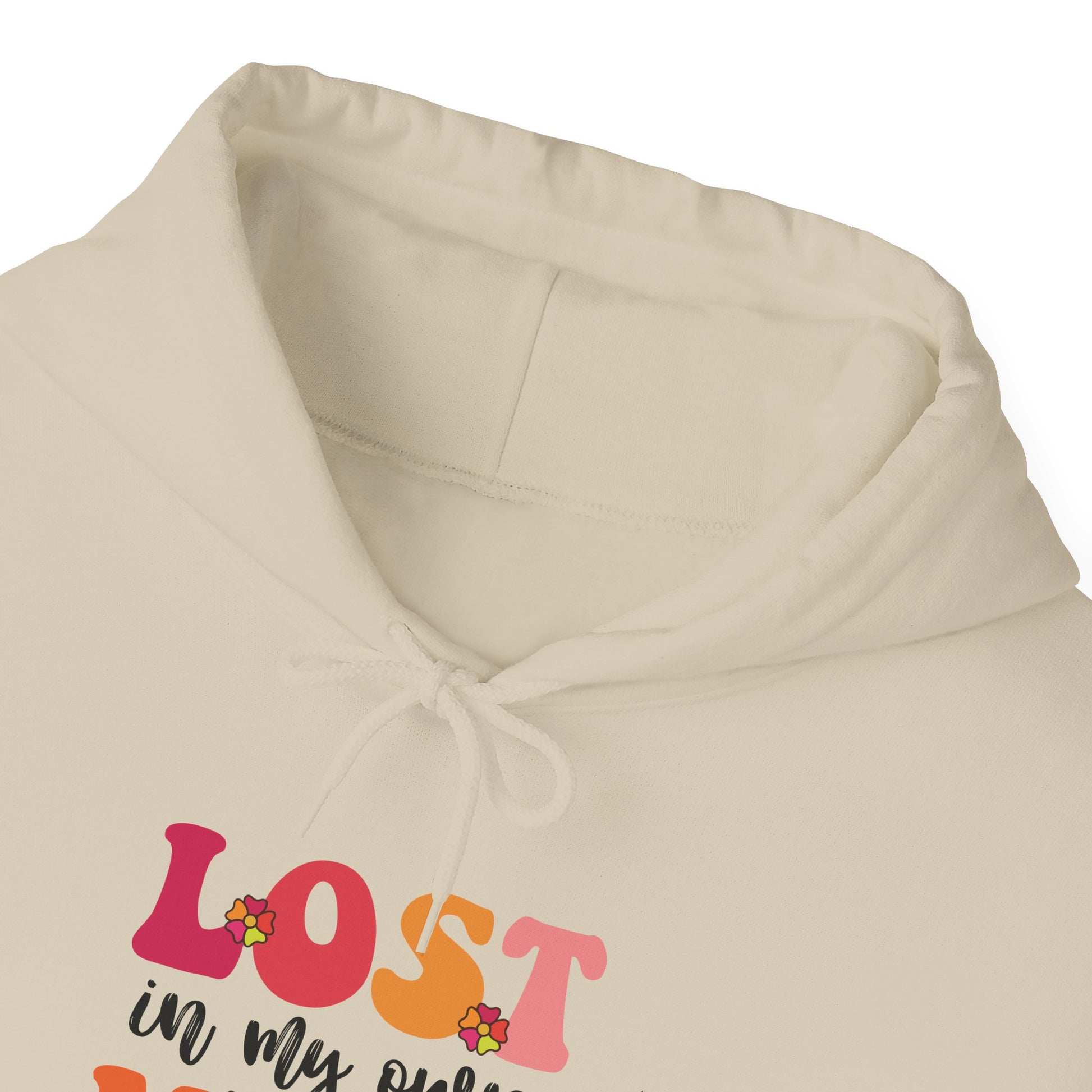 Hoodie LOST in my own MIND Hoodie – Retro ADHD Graphic Hoodie