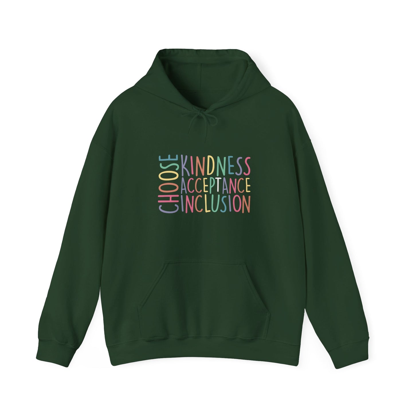 CHOOSE KINDNESS Hoodie – Colorful Inclusion & Acceptance Design
