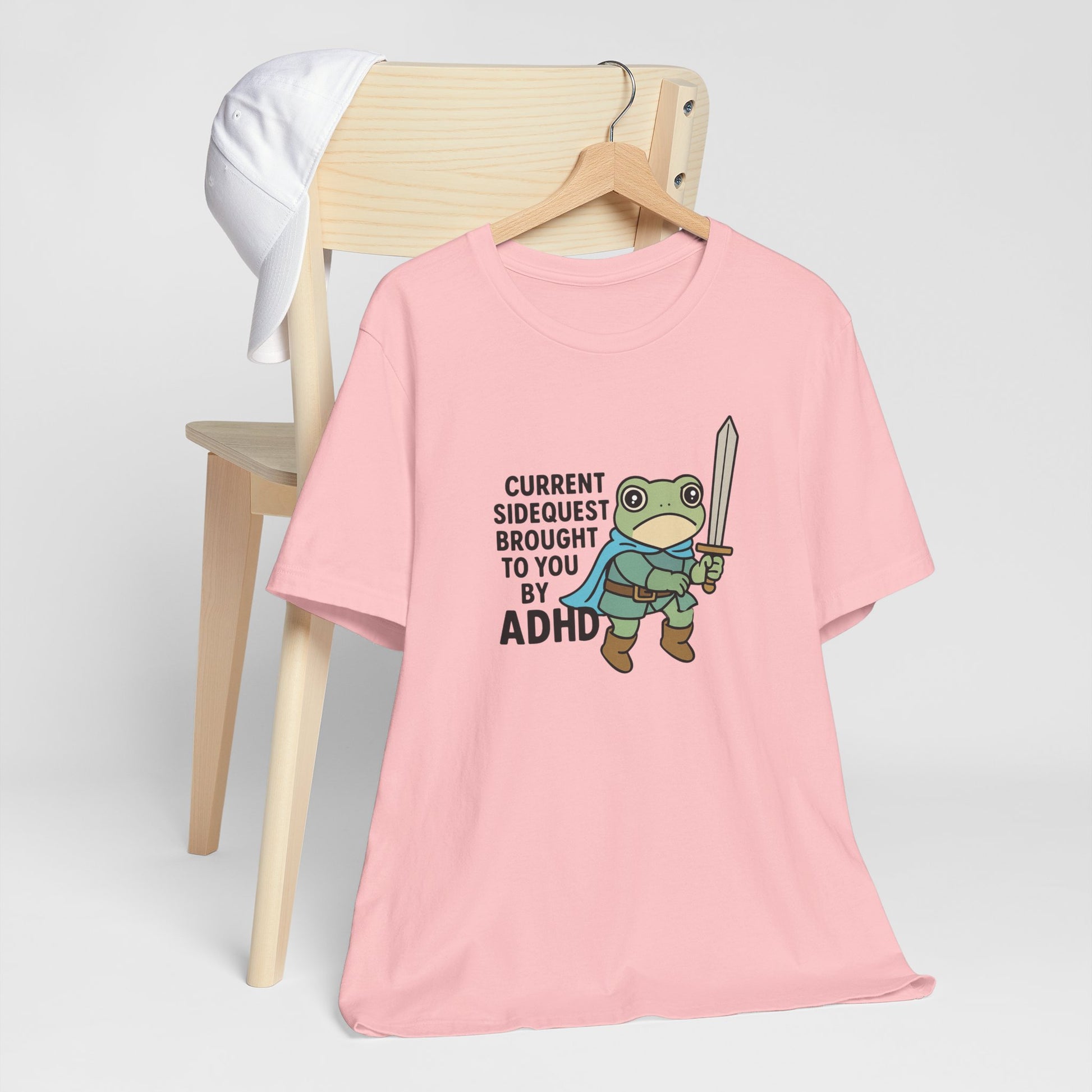 T-Shirt CURRENT SIDEQUEST T-Shirt – Funny ADHD Frog Gaming Shirt