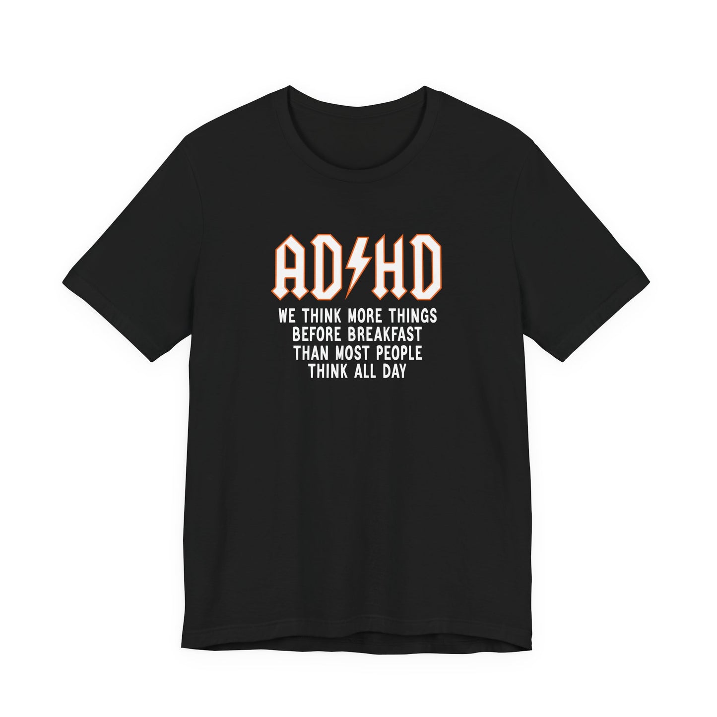 T-Shirt ADHD Lightning Bolt T-Shirt – Bold Funny ADHD Graphic Tee