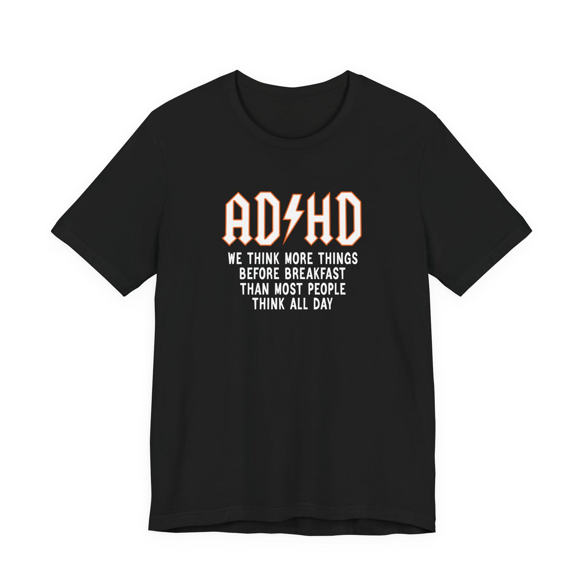 T-Shirt ADHD Lightning Bolt T-Shirt – Bold Funny ADHD Graphic Tee