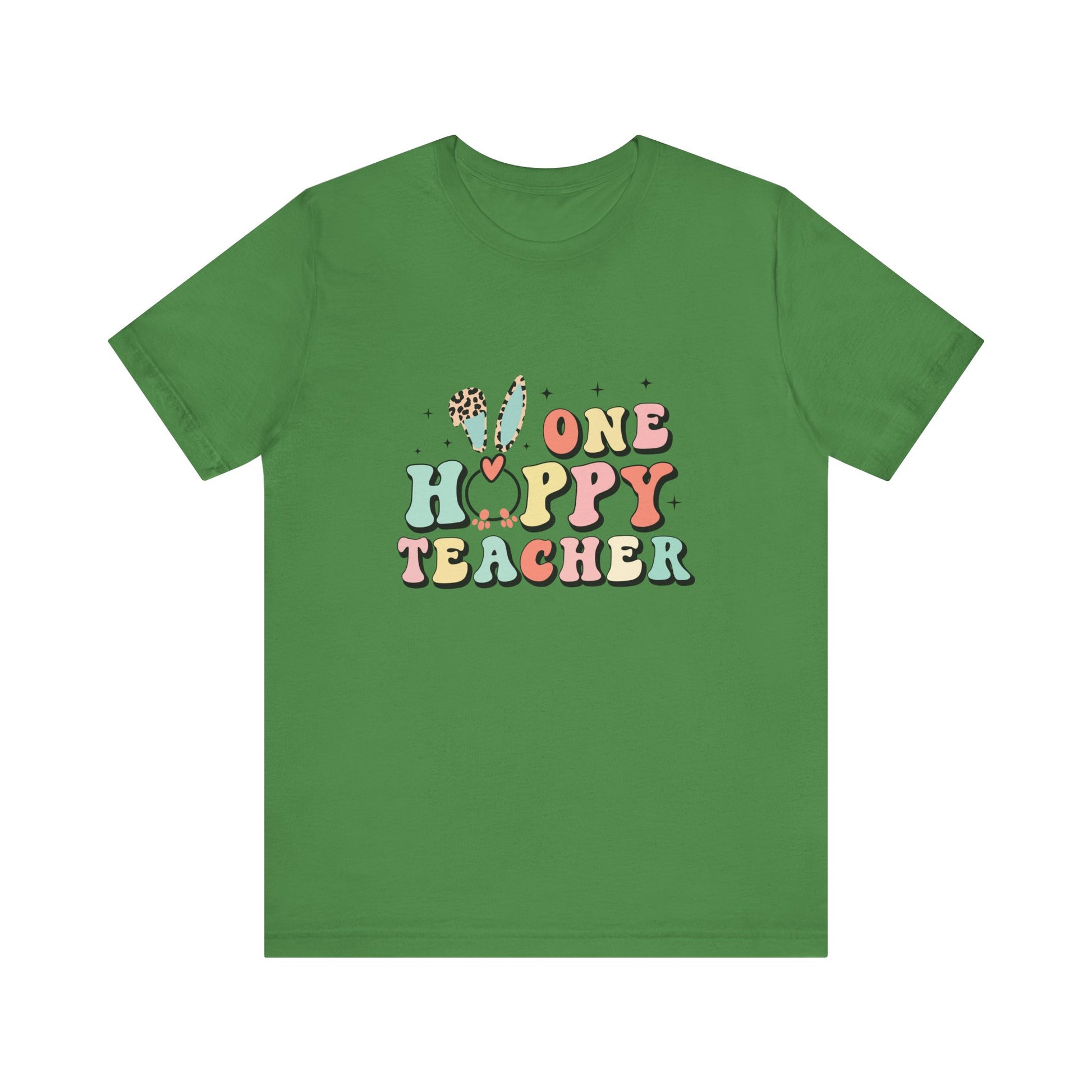 Leaf Teacher Easter Shirt – One Hoppy Teacher Bunny Tee