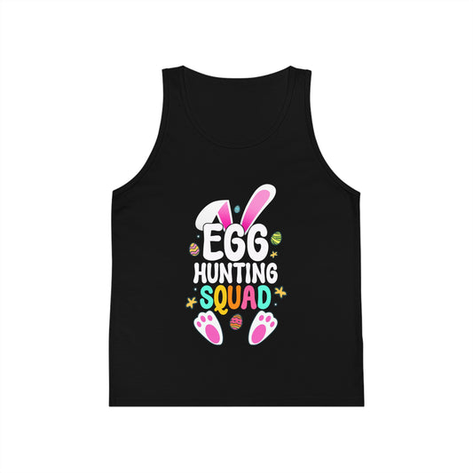 Black Matching Easter Shirt – Kids Egg Hunting Squad Tank Top