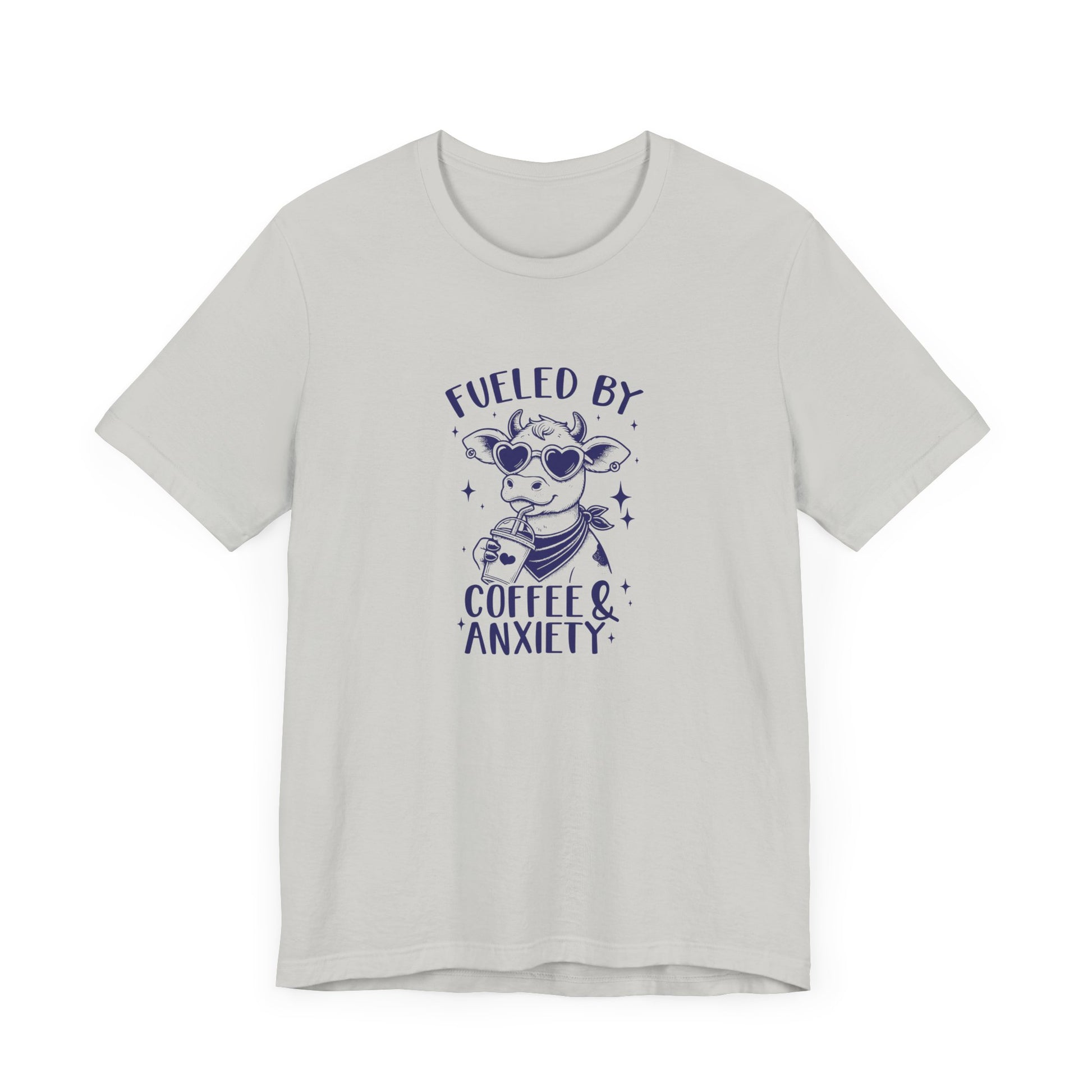 T-Shirt Fueled by Coffee and Anxiety – Funny Women's Anxiety T-shirt