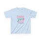 Light Blue Bunny Kisses & Easter Wishes Kids Easter Shirt | Cute Easter Tee