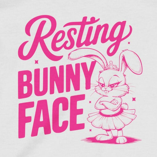 Resting Bunny Face Baby T-Shirt | Funny Easter Baby Tee