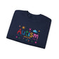 Sweatshirt Accept Understand Love Autism Sweatshirt with Playful Design